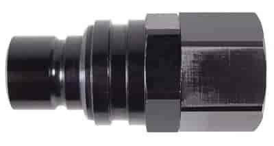 Plug -6 AN Female- Buna Seals- Valved