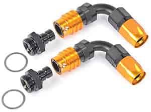 Carburetor Fitting Kit (2) -8 AN 90 Degree Sockets