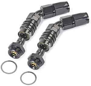 Carburetor Fitting Kit (2) -8 AN 45 Degree Sockets