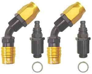 Carburetor Fitting Kit (2) -8 AN Straight Sockets