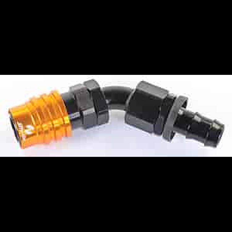 3000 Series Socket -8AN 45° Push-Lock Hose End