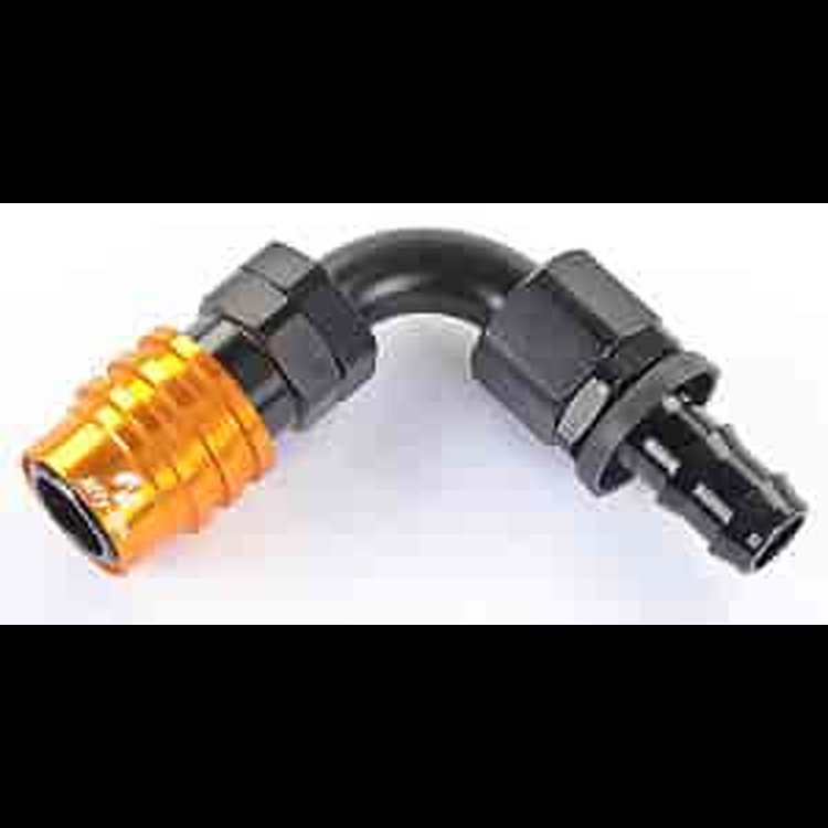 3000 Series Socket -8AN 90° Push-Lock Hose End