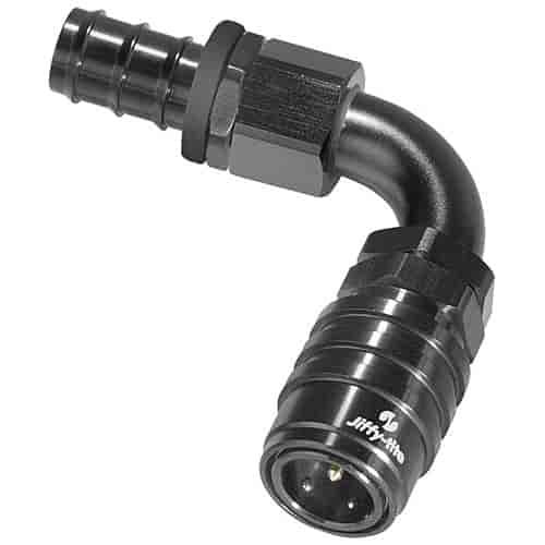3000 Series Socket -8AN 90° Hose Barb End
