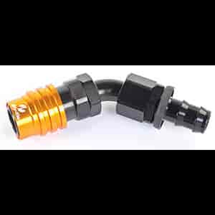 3000 Series Socket -8AN 45° Push-Lock Hose End