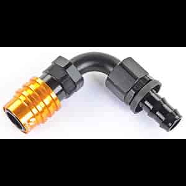 3000 Series Socket -8AN 90° Push-Lock Hose End