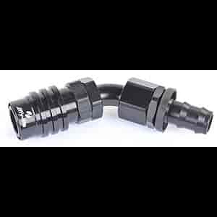 3000 Series Socket -8AN 45° Push-Lock Hose End