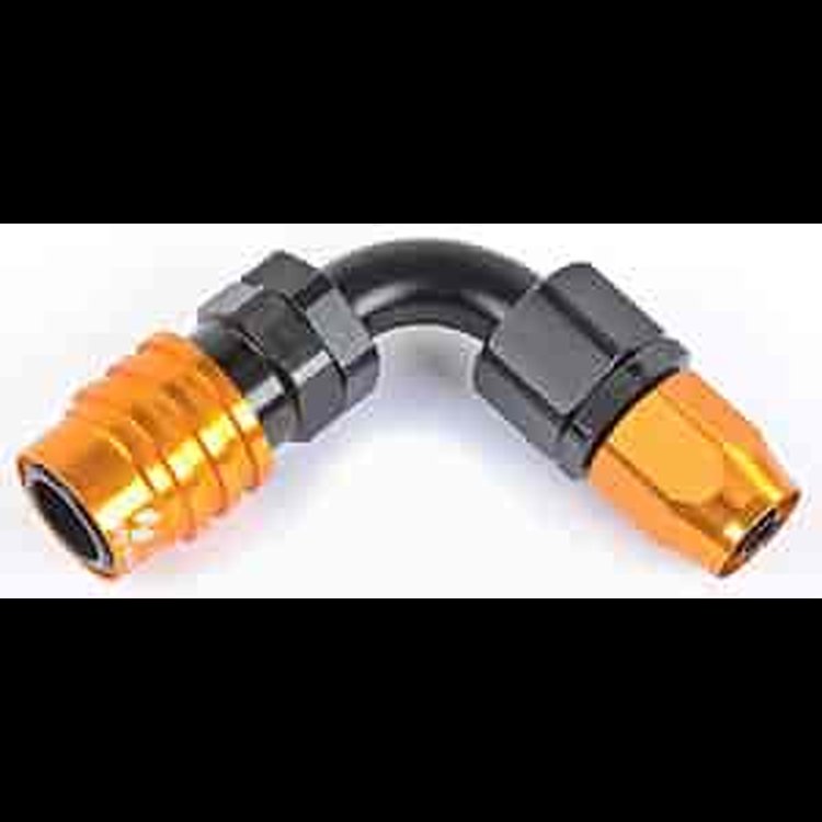 3000 Series Socket -6AN 90° Reusable Nut Hose End