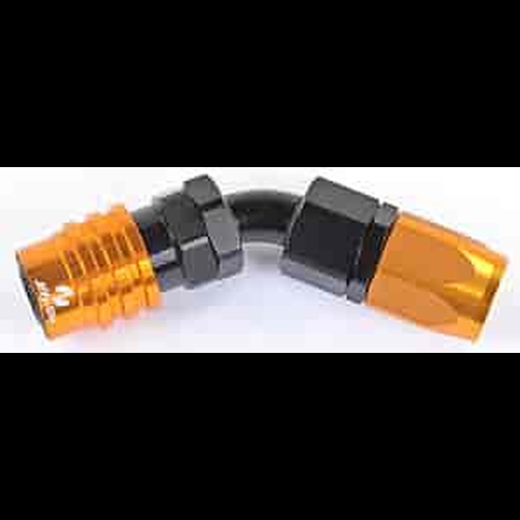 3000 Series Socket -8AN 45° 45° Reusable Nut Hose End