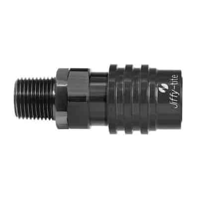 Socket 1/4IN. NPT Male- Non-Valved- Buna Seals Black