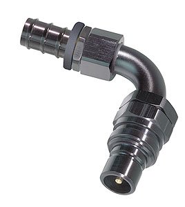 3000 Series Plug -6AN 90° Push Lock Hose End