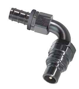 3000 Series Plug -6AN 90° Push Lock Hose End