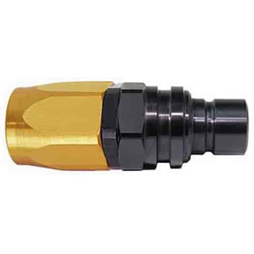 3000 Series Plug -8AN Straight Reusable Nut Hose End