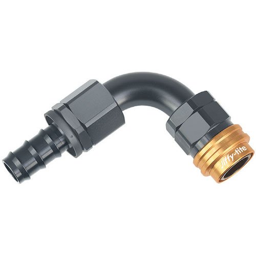 30 Series Socket -4AN 90° Push-Lock Hose End