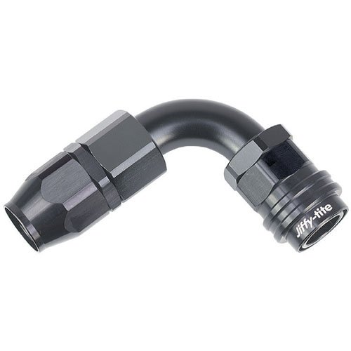 30 Series Socket -4AN 90° Reusable Nut Hose End
