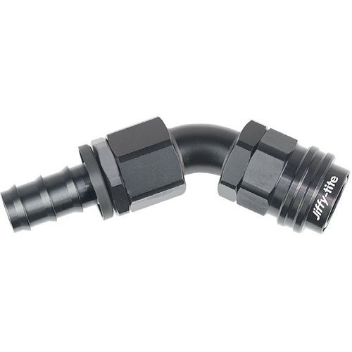 40 Series Socket -6AN 45° Push-Lock Hose End