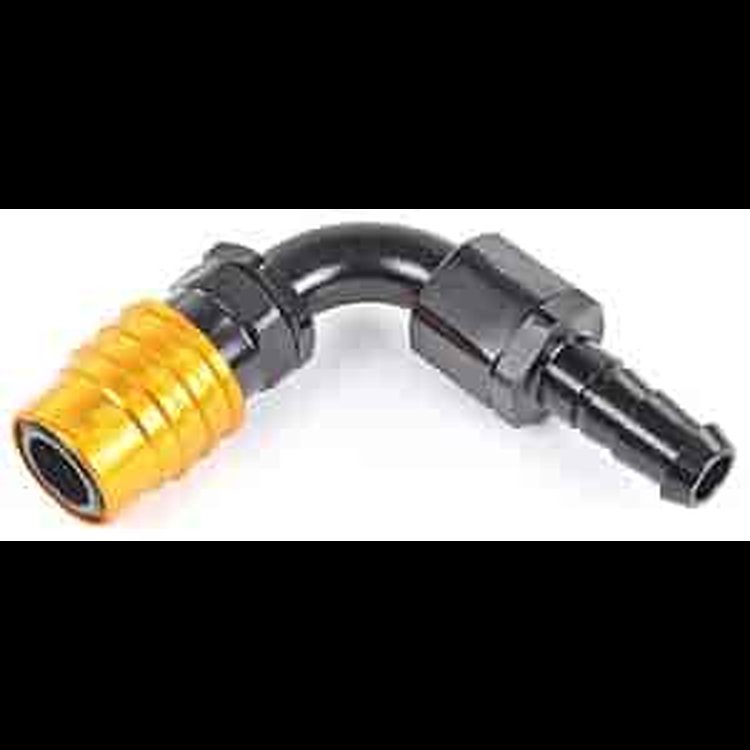 5000 Series Socket -12AN 90° Hose Barb End