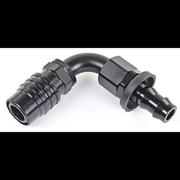 5000 Series Socket -12AN 90° Push-Lock Hose End