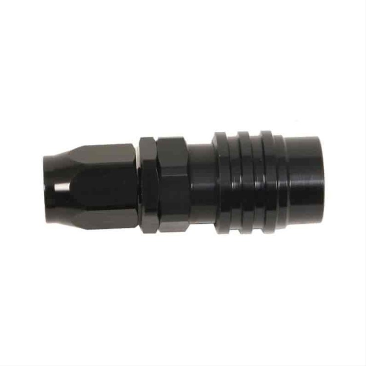 Socket -8 AN Re-usable Nut- Valved- Buna Seals Black