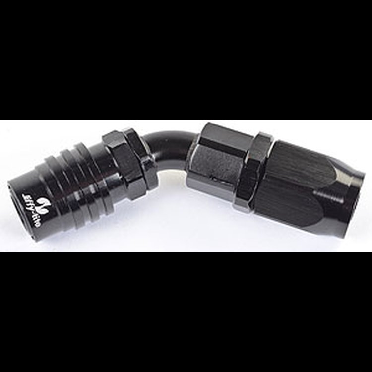 5000 Series Socket -8AN 45° Reusable Nut Hose End