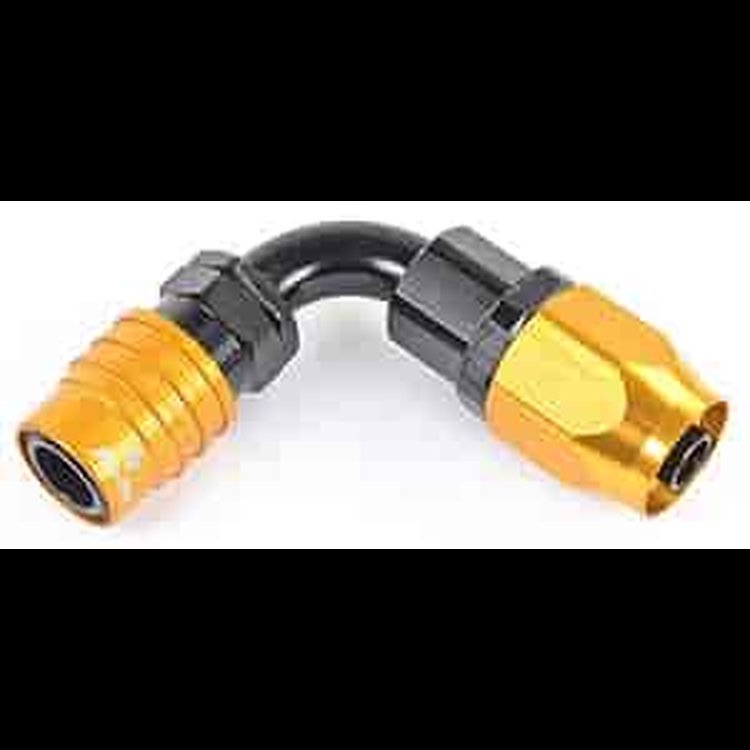 5000 Series Socket -10AN 90° Reusable Nut Hose End