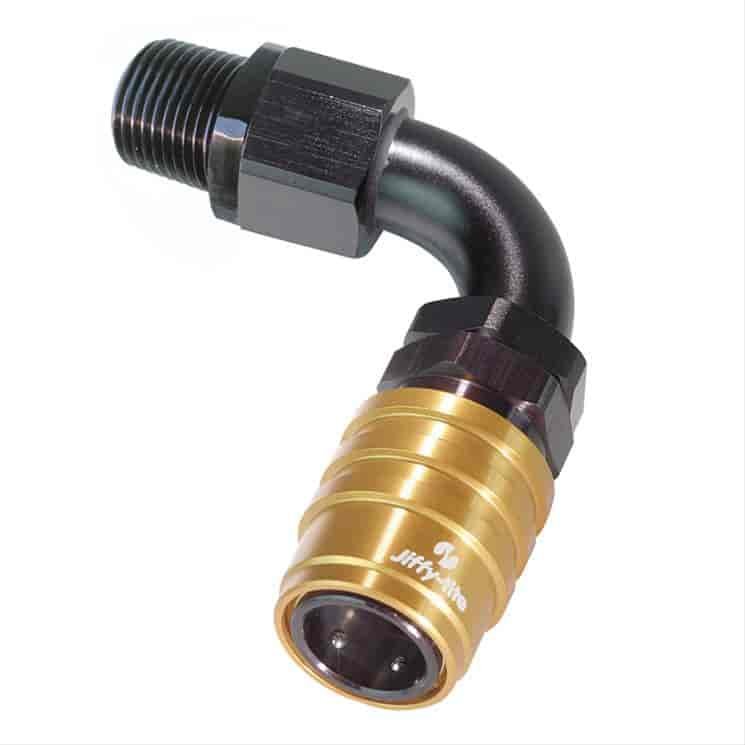 90DEG Elbow- Socket 1/2IN. NPT Male- Non- Valved- Buna Seals