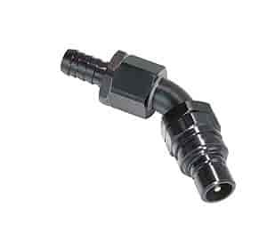 5000 Series Plug -10AN 45° Hose Barb End