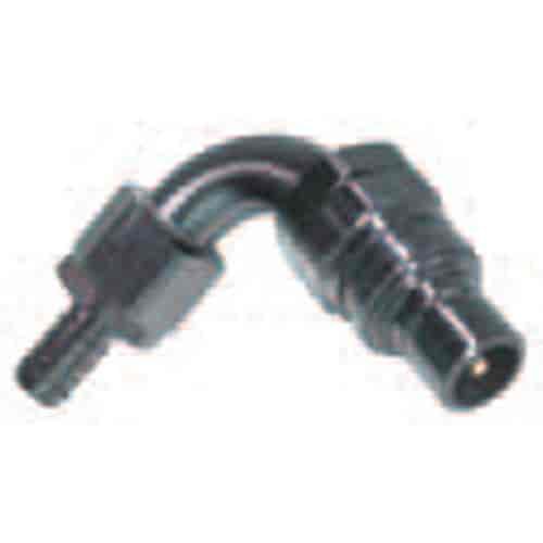 5000 Series Plug -10AN 90° Hose Barb End