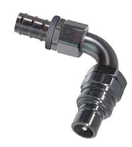 5000 Series Plug -10AN 90° Push Lock Hose End