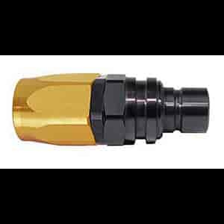 5000 Series Plug -12AN Straight Reusable Nut Hose End