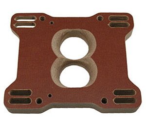 Phenolic Carburetor Adapter Holley 500CFM 2-Barrel on a 4-Barrel Manifold with Siamesed Exit Radius Bores