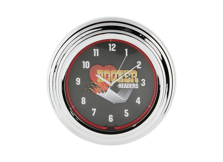 Neon Clock Hooker Headers "Zoomie" Logo