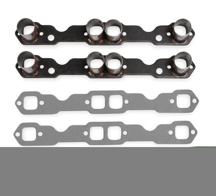 Header Flange Kit with Stubs Small Block Chevy 262-400