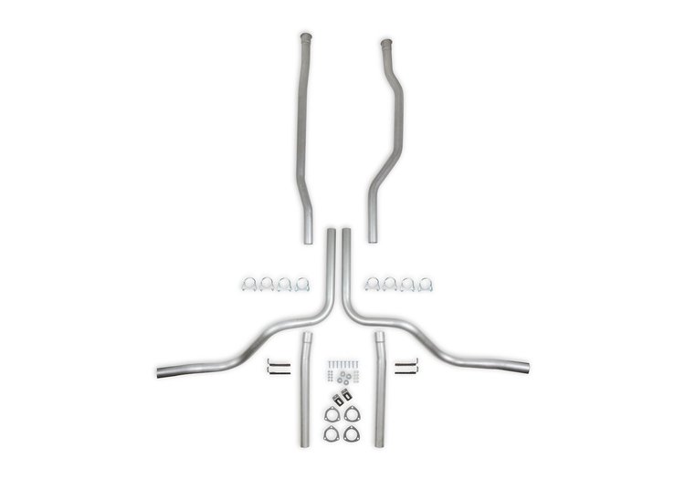 16526 Competition Exhaust System Header Back 1973-1974 GM 1/2, 3/4, 1-Ton Truck 4WD 265-400