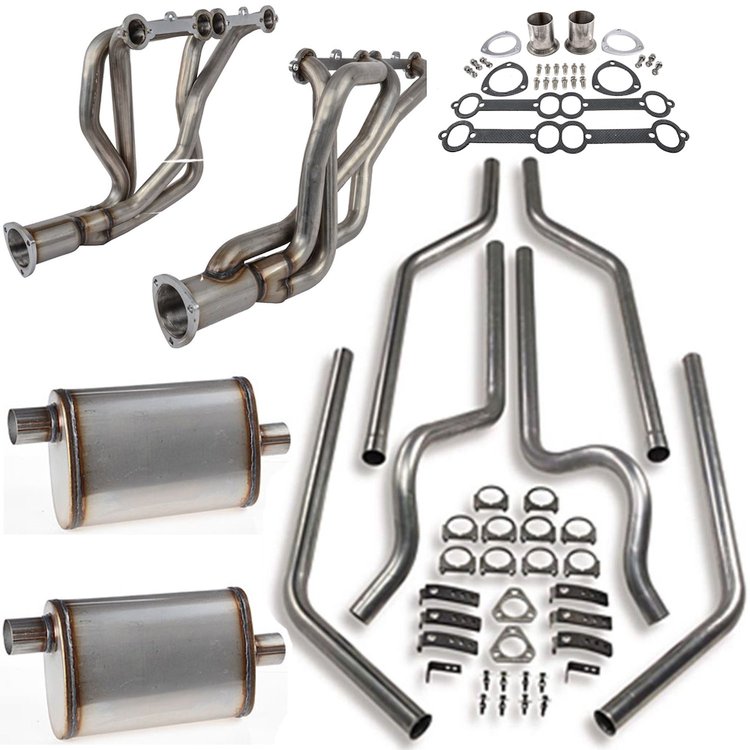/JEGS Complete Exhaust Kit for 1973-1987 GM 4WD Trucks