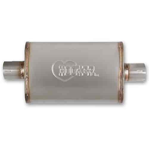 VR304 Satin Stainless Steel Muffler 2.25" Inlet/Outlet