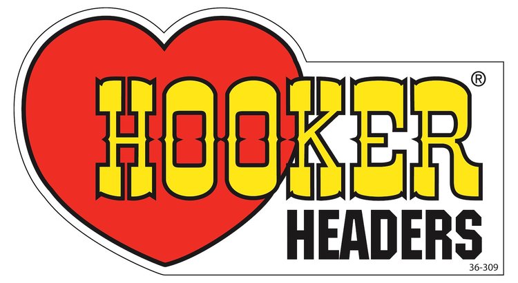 36-309 Hooker Headers Decal [8 in. x 4.375 in]
