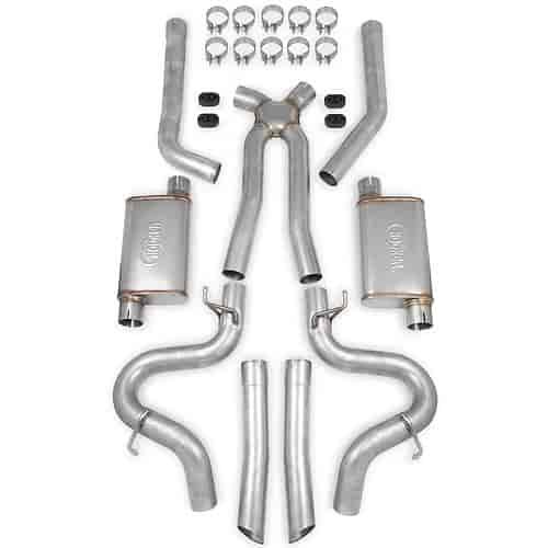 Header Back LS Swap Exhaust System w/Mufflers 1978-88 Monte Carlo/ Malibu/ El Camino/ Cutlass/ Grand Prix/ Regal/ Bonneville