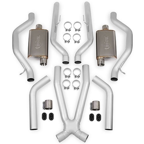 Header Back LS Swap Exhaust System w/Mufflers 1973-87 C10/20 2WD Pickup