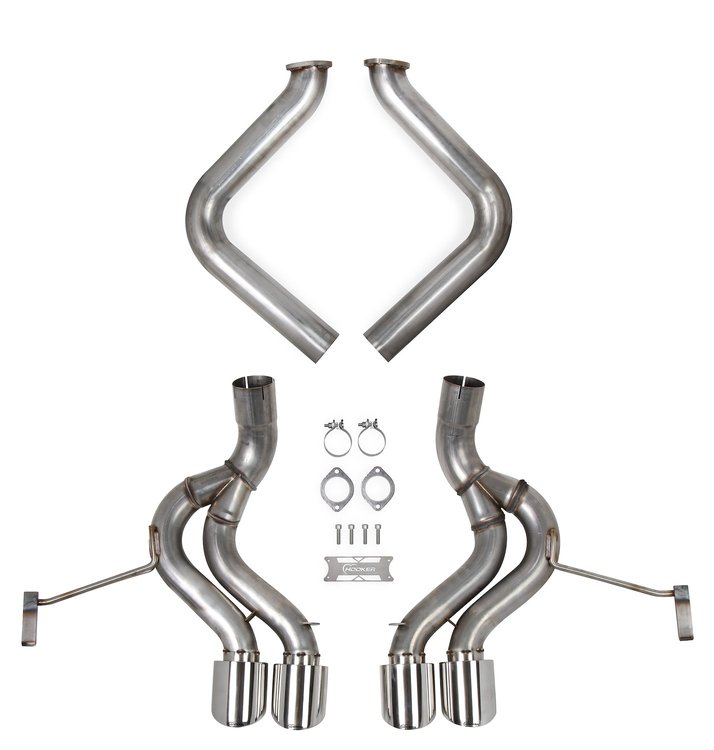 70401344-R Blackheart 3 in. Axle-Back Exhaust Kit without Mufflers for 1997-2004 Chevy C5 Corvette 5.7L