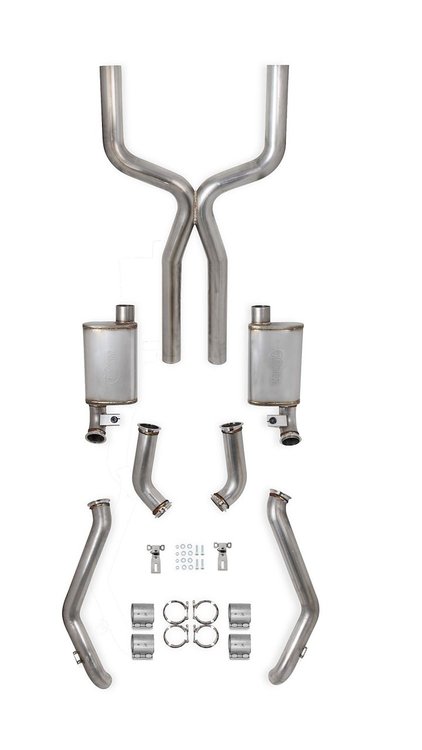 Blackheart Header-Back Exhaust System 1967-1969 GM F-Body Cars With LS Swap