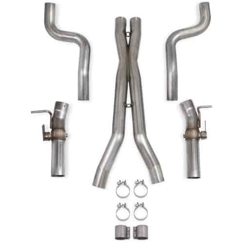 BlackHeart Header-Back Mid-Pipes 2016 Chevrolet Camaro SS 6.2L