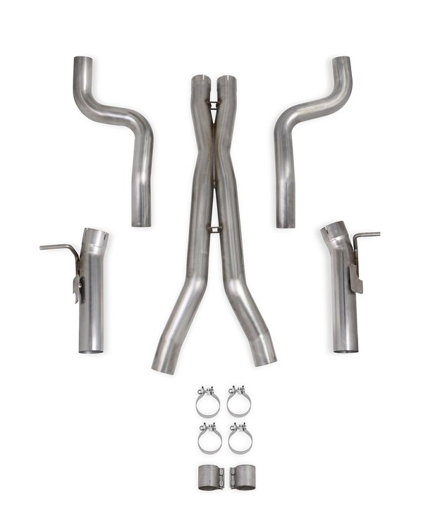 BlackHeart Header-Back Mid-Pipes 2016 Chevrolet Camaro SS 6.2L