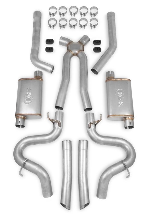 70501363-R Blackheart LS Engine Swap Header-Back Exhaust System for GM Small Block