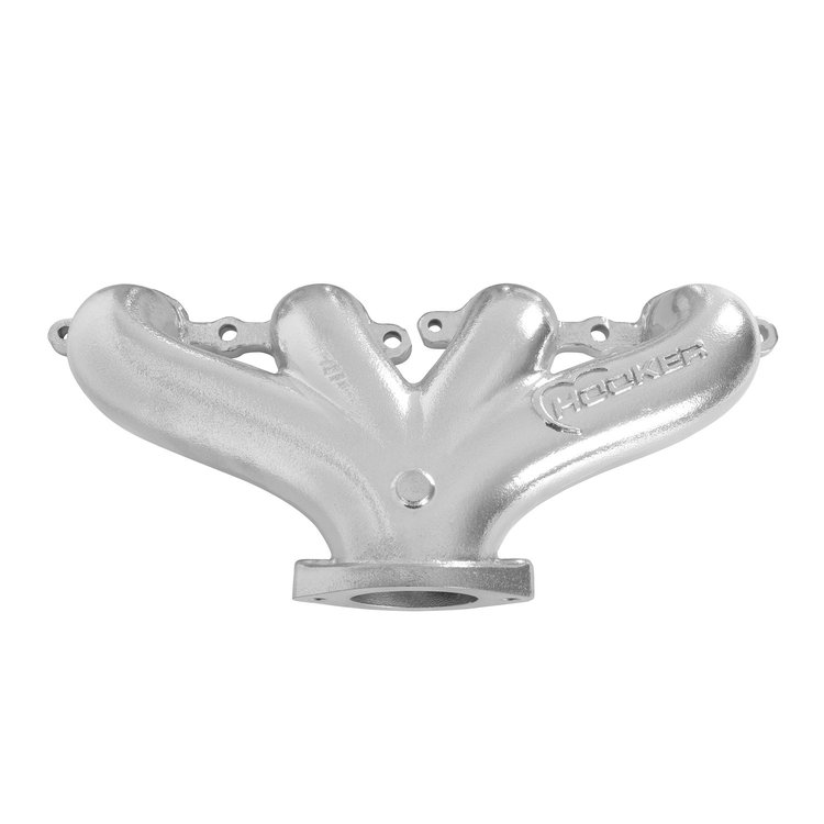 8504-1HKR Blackheart LS Swap Cast Iron Exhaust Manifolds [Silver Ceramic Finish]