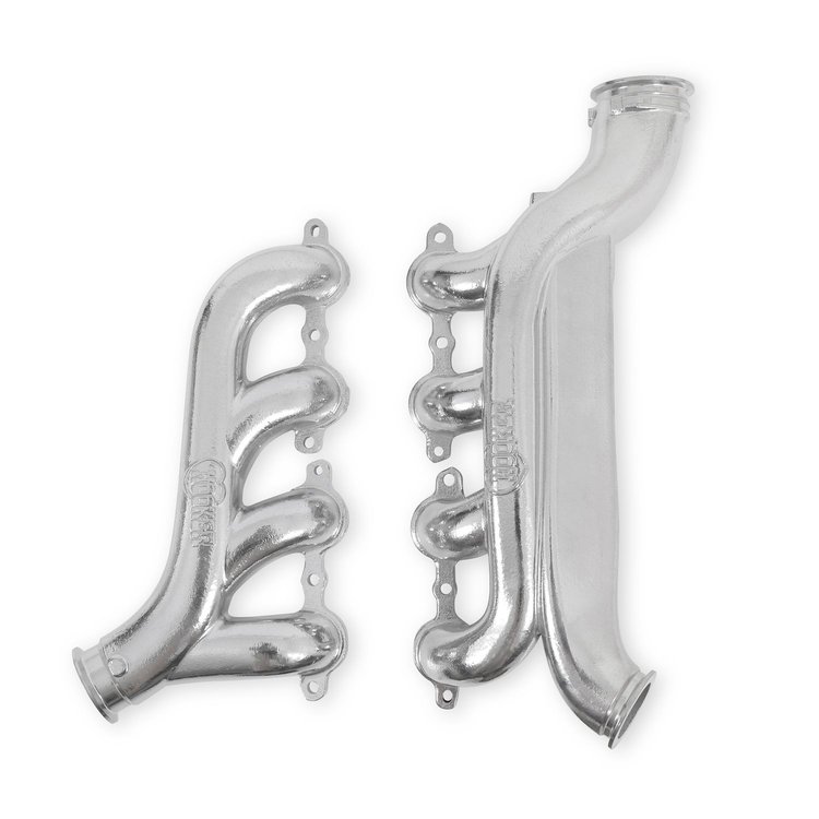 8510-1HKR Blackheart GM LS Turbo Exhaust Manifolds [Silver Ceramic]