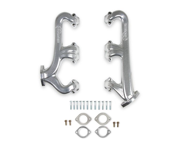 Exhaust Manifolds for Small Block Chevy 262-400 V8 (Gen I) [Silver Ceramic]