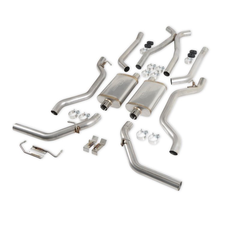Blackheart Gen III Hemi Engine Swap Header-Back Exhaust System for 1973-1974 Chevy C-10, GMC C-15 Short Bed Trucks 2WD [2.5 in.]
