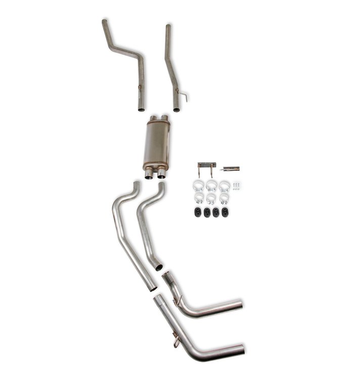 Blackheart Cat-Back Exhaust System for 1987-1996 Dodge Dakota Regular Cab Short Bed 2WD with Gen III Hemi Engine Swap [Dual]