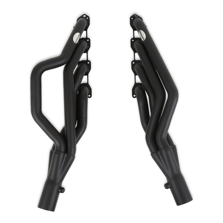 Blackheart Gen III Hemi Swap Mid-Length Headers for 1972-1974 Dodge D100, D150 Pickup, SUV 2WD [Black Painted]
