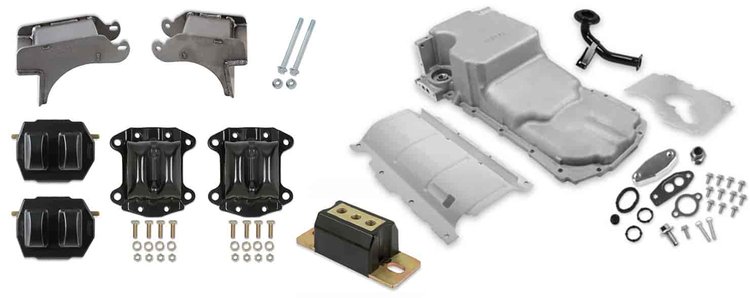 Blackheart LT Engine Swap Mounting Bracket Kit - 1987-1995 Jeep Wrangler YJ
